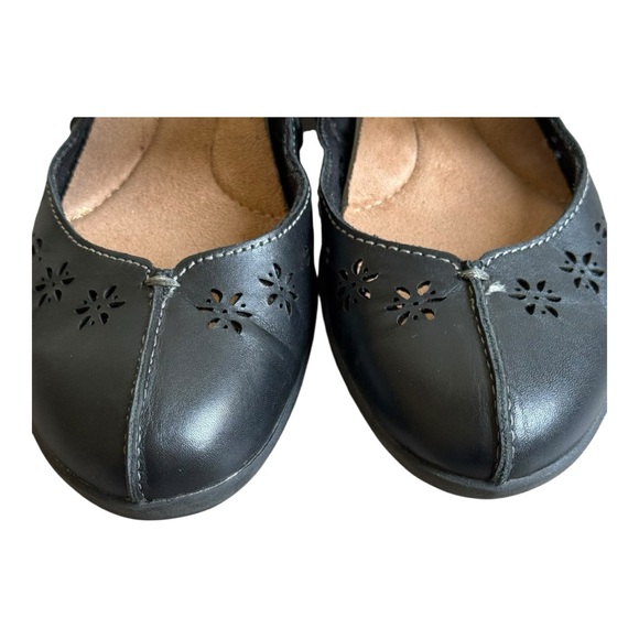 Earth Origins Black Perforated Florence Mary Jane Comfort Walking Shoes Size 7 - Picture 5 of 14
